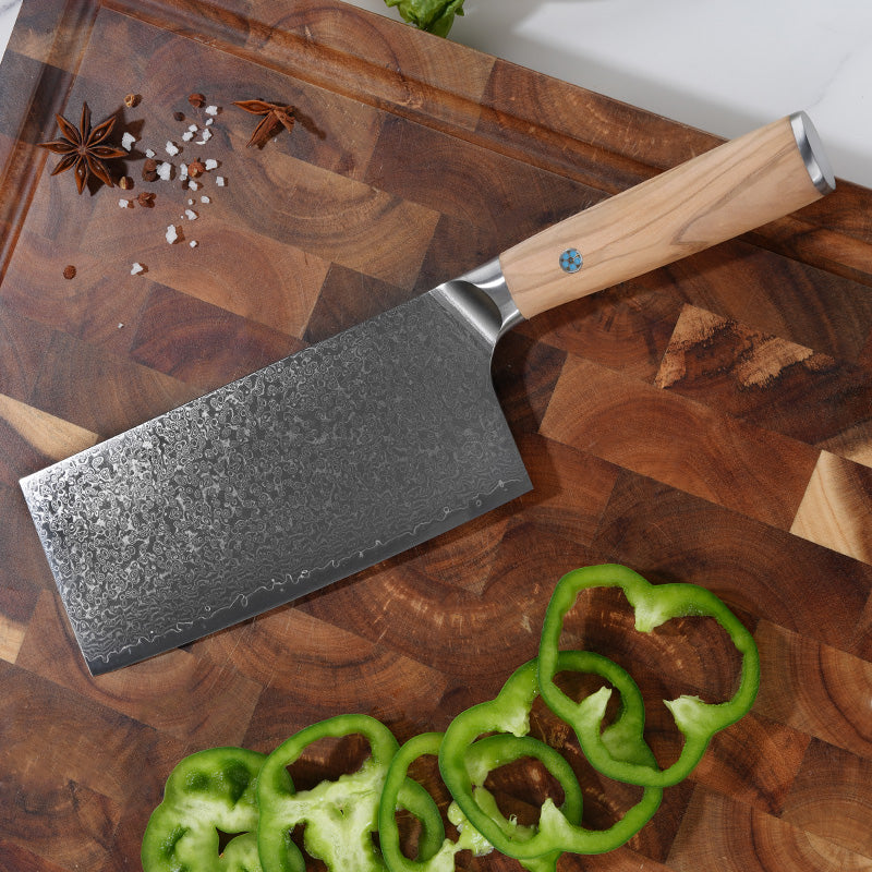 Takumi (匠) Damascus Steel - 7 Inch Cleaver
