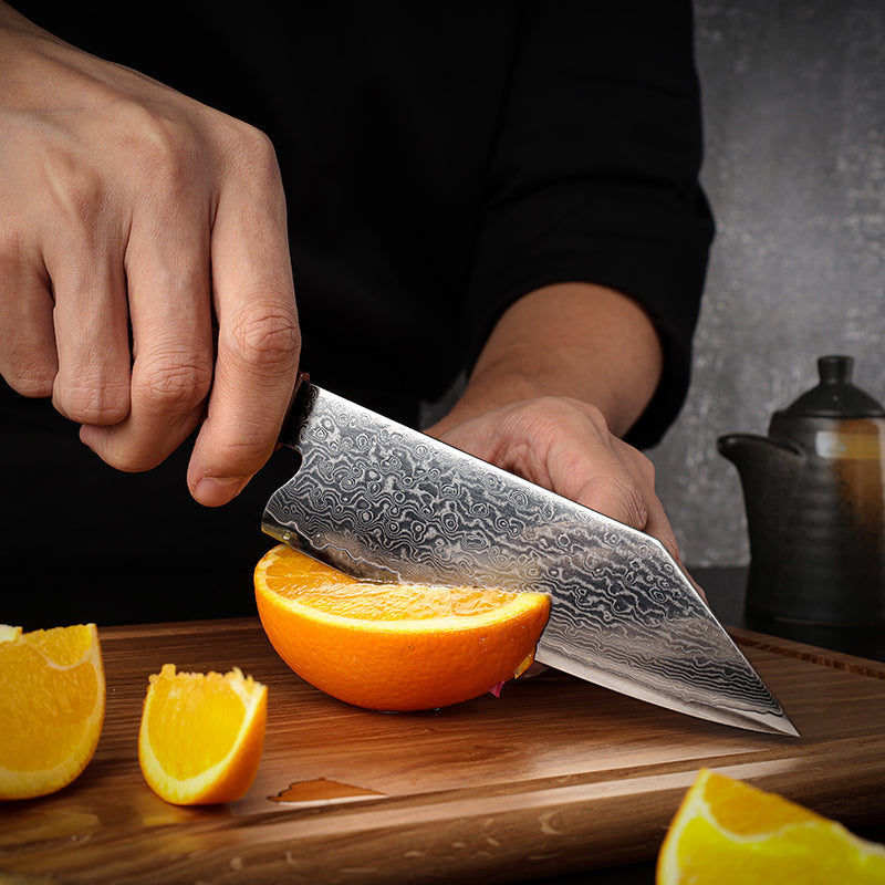 Heritage (遺産) Damascus Steel - 5.5 Inch Bunka Knife