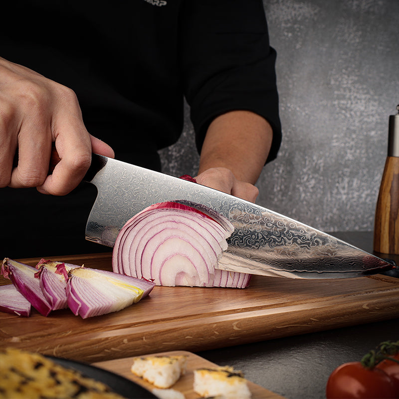 Heritage (遺産) Damascus Steel - 8 Inch Chef's Knife