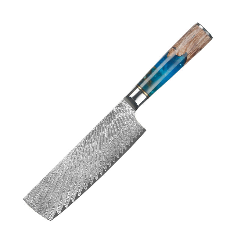 Tenshi (天使) Damascus Steel - 7 Inch Nakiri Knife