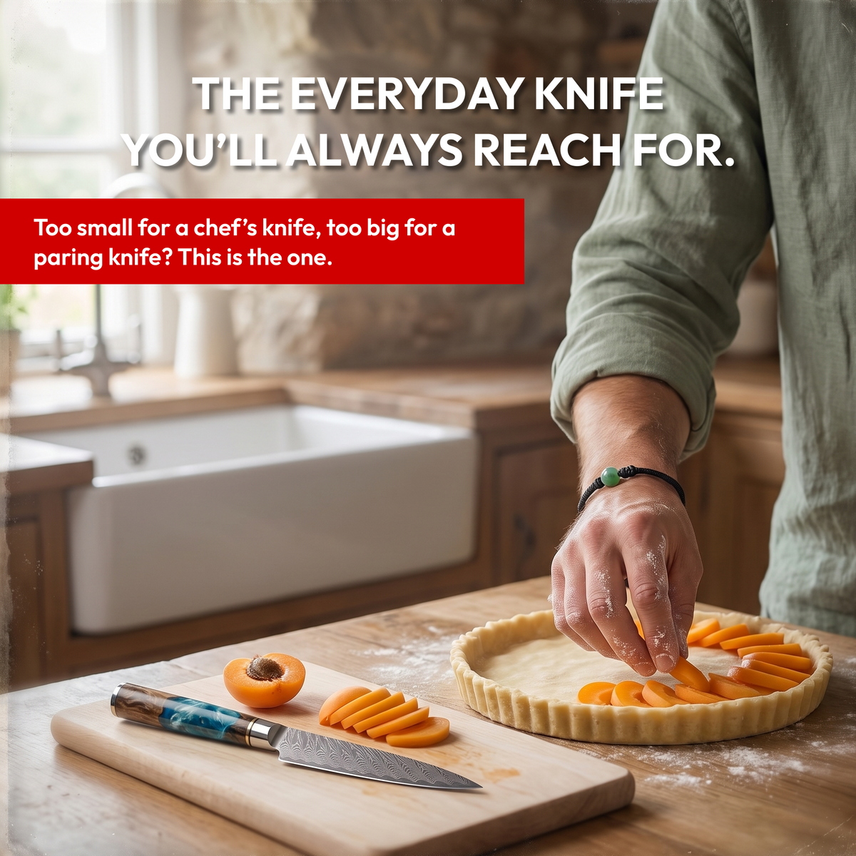 Utility Knife 13 cm, Galaxy Tenshi, slicing carrots for a tart