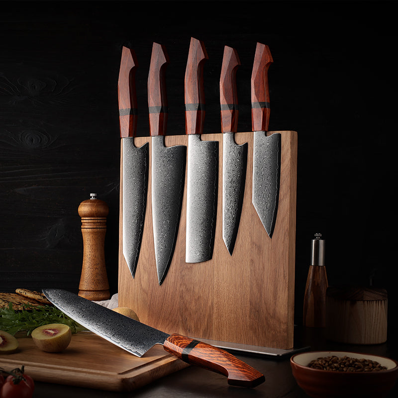 Japanese Damascus knife set, 6 pieces, Galaxy Heritage, view 3