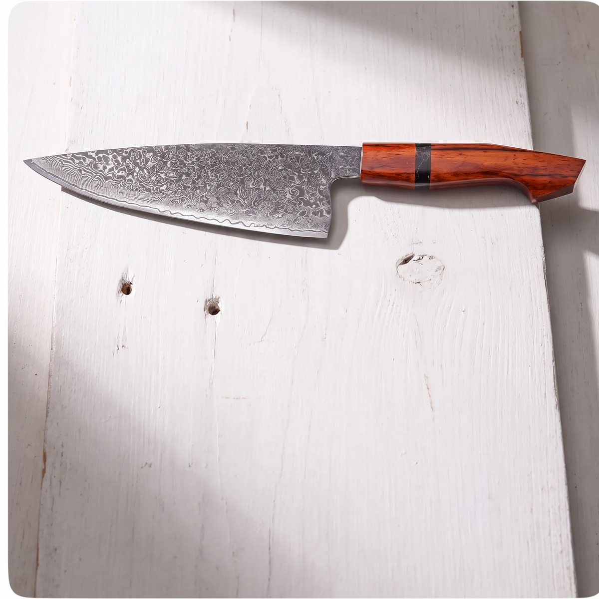 Gyuto Chef's Knife 20 cm, Galaxy Heritage, rosewood handle, full view