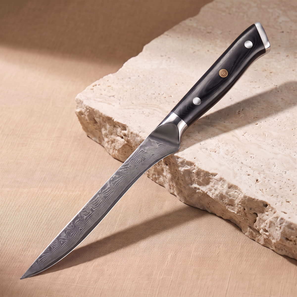 Boning knife 15 cm, Japanese Damascus steel, Galaxy Orion