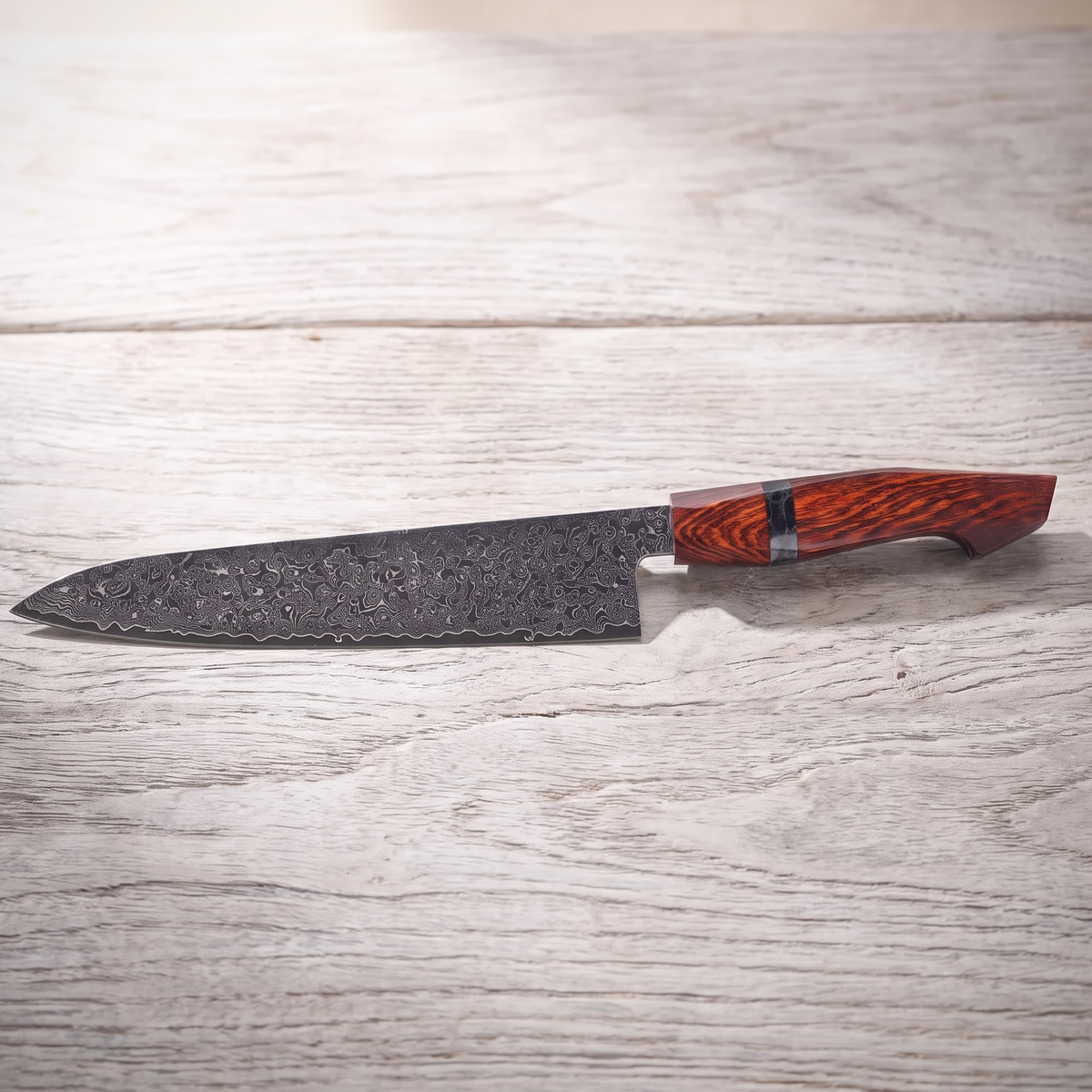 Gyuto Chef's Knife 23 cm, Galaxy Heritage, rosewood handle, full view
