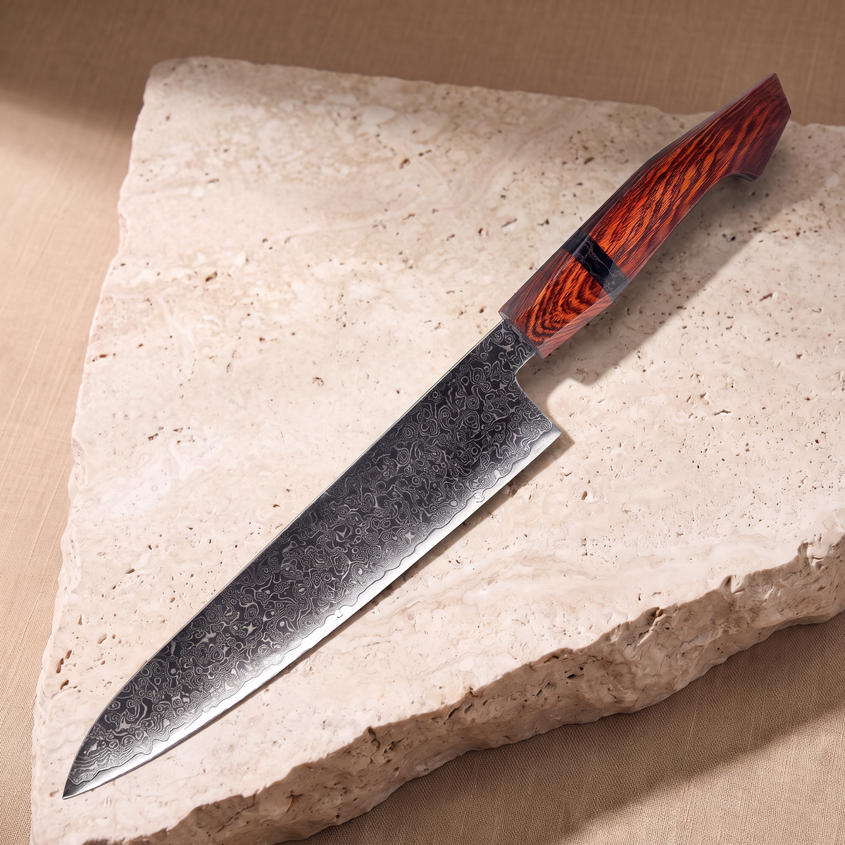 Gyuto chef's knife 23 cm, Japanese Damascus steel, Galaxy Heritage