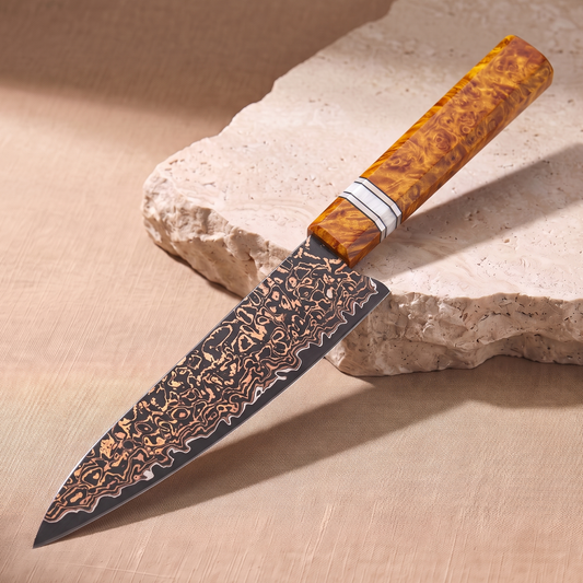 Paring Knife 11 cm, Galaxy Shinsei, on natural stone